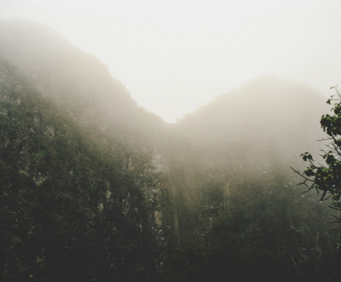 Misty mountains above Ojai Valley, California