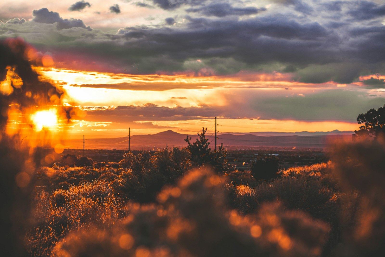 Desert sunset, Santa Fe New Mexico