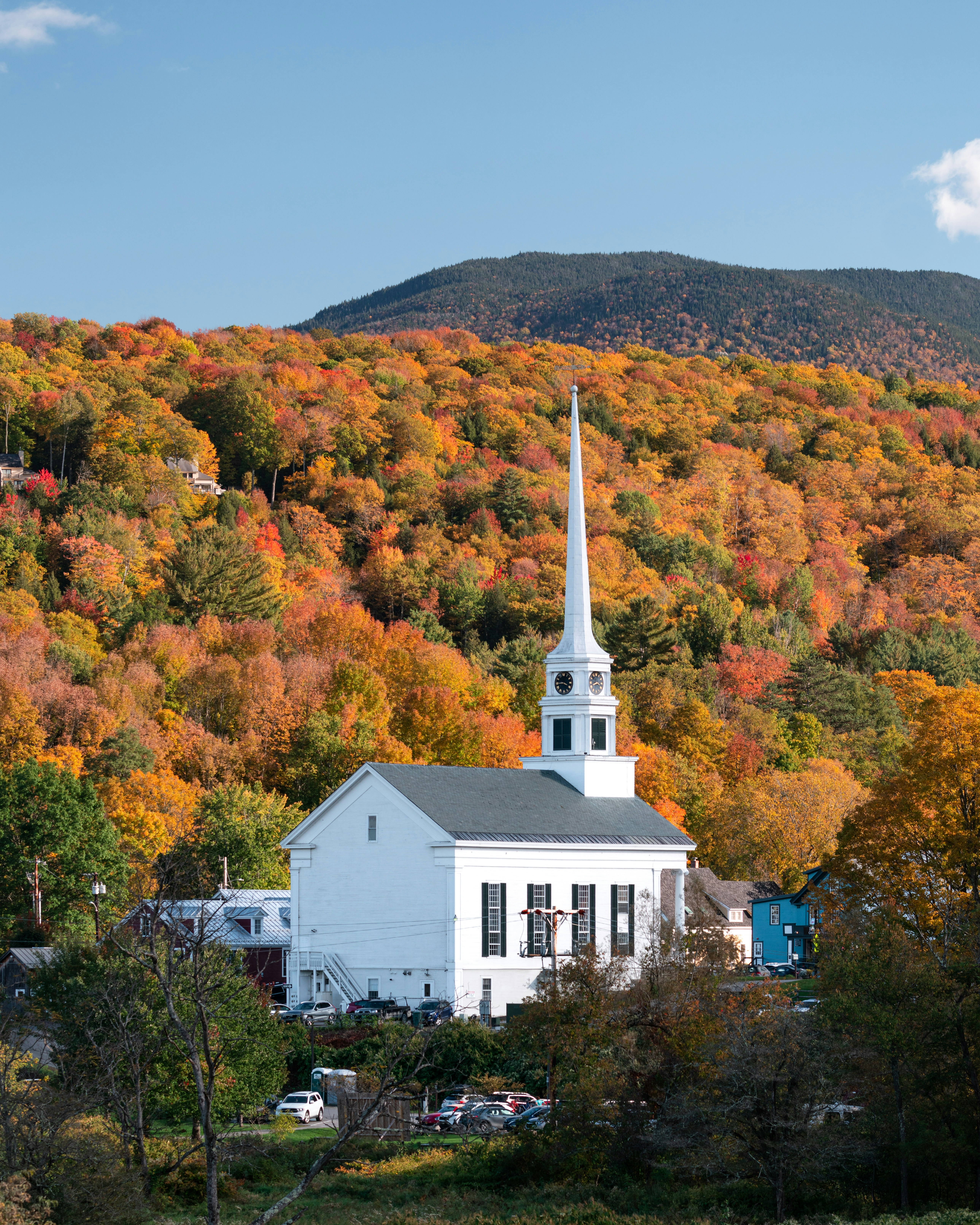 Stowe Vermont fall foliage